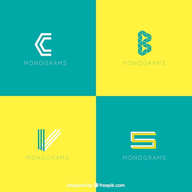 Modernos logos de monogramas