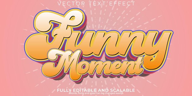Momento divertido efecto de texto cómico editable y disfruta del estilo de texto