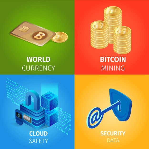 Moneda, Minería Bitcoin, Nube y Datos de Seguridad