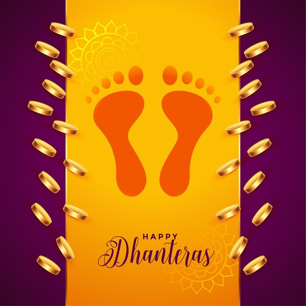 Monedas de oro y huellas de pies de dios dhanteras antecedentes