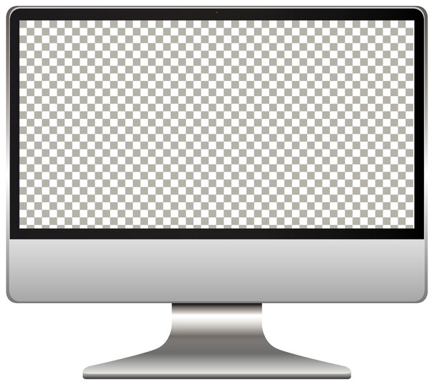 Monitor de computadora con pantalla transparente