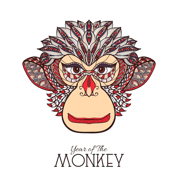 Monkey color face