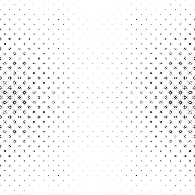 Monocromo estrella patrón - vector fondo ilustración de formas geométricas