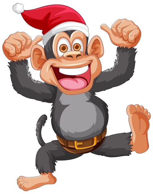 Monos festivos celebrando las fiestas