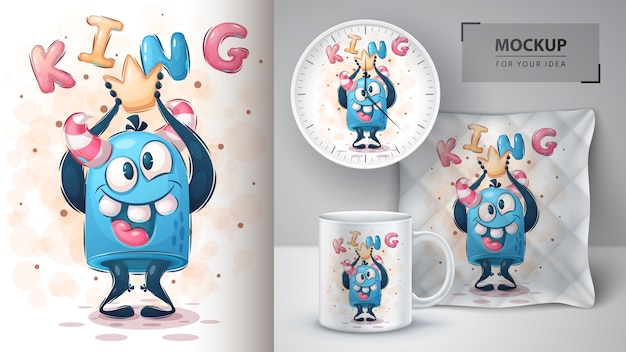 Monstruo loco - póster y merchandising