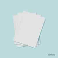 Vector gratuito montón de hojas de papel en blanco