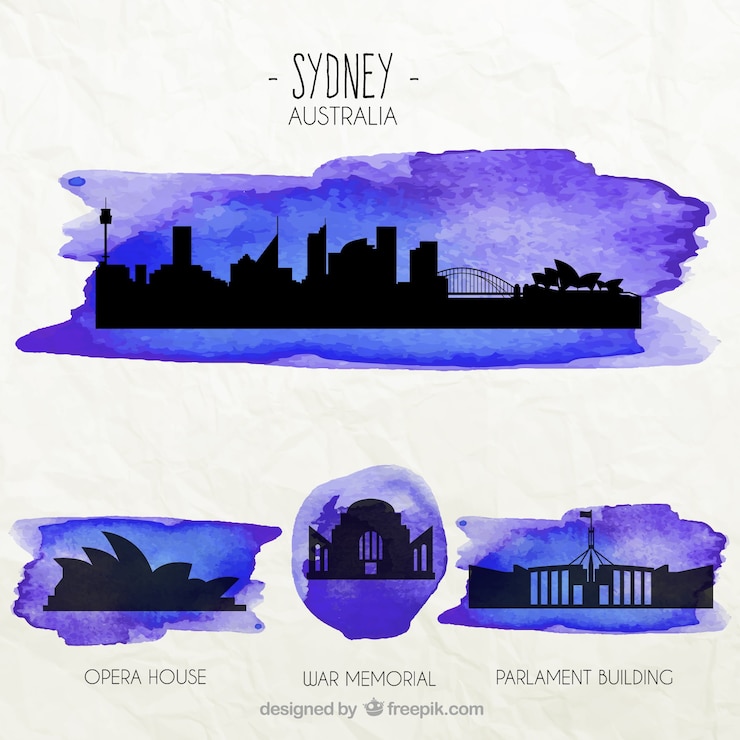 Vector gratuito monumentos sidney