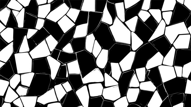 mosaico de azulejos blancos y negros