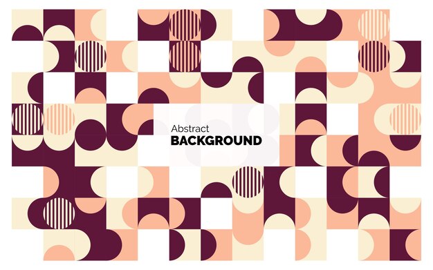 Mosaico Plano Fondo creativo Ilustración vectorial