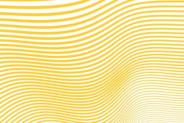 movimiento curvo abstracto contorno amarillo diseño de fondo de rayas