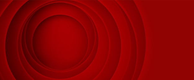 Muchas capas de recortes circulares de papel rojo