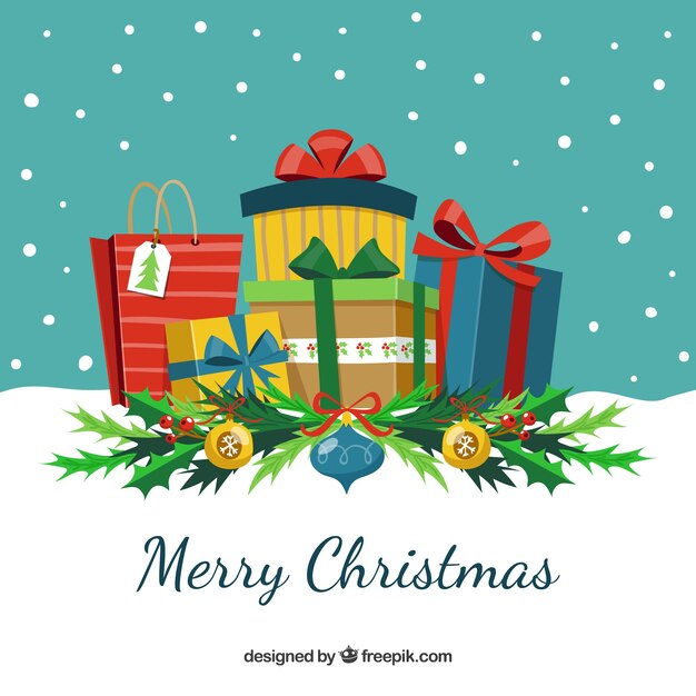 Muchos regalos para una feliz navidad