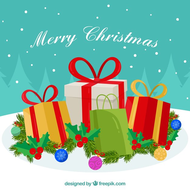 Muchos regalos para navidad