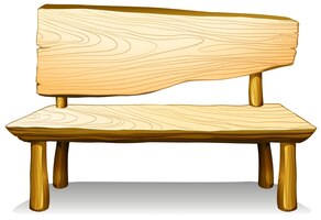 Vector gratis un mueble de silla de madera