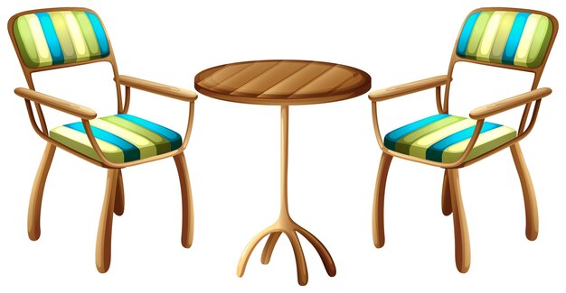 Muebles de mesa y silla