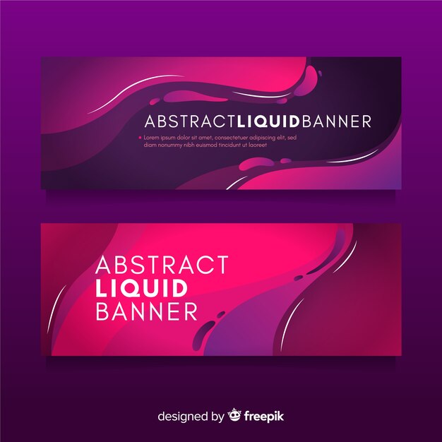 Muestra banner formas onduladas