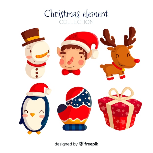 Muestra de elementos de navidad