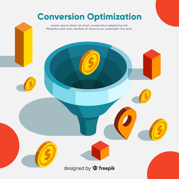 Muestra fondo optimización márketing