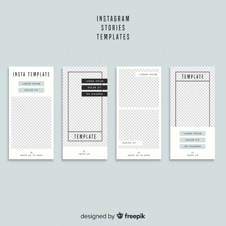 Vector gratuito muestra historia instagram simple