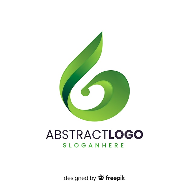 Muestra logo abstracto degradado