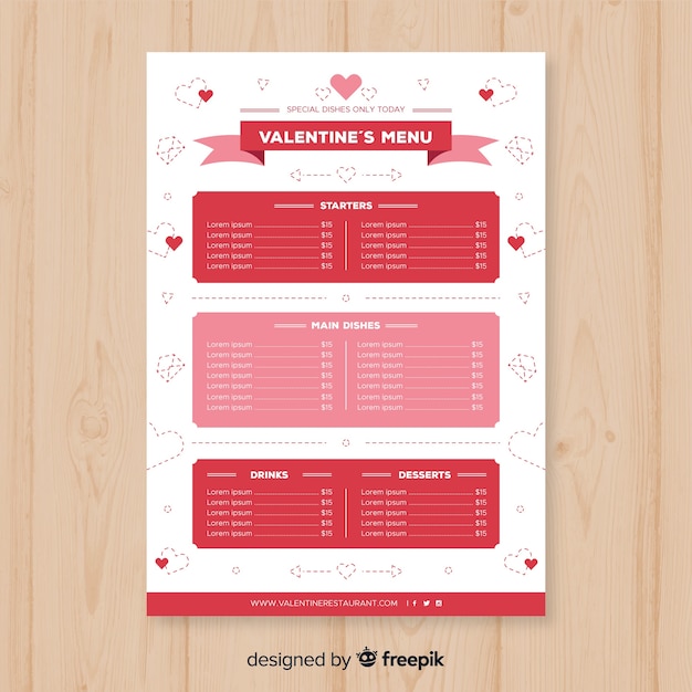 Muestra menú navidad cinta plana