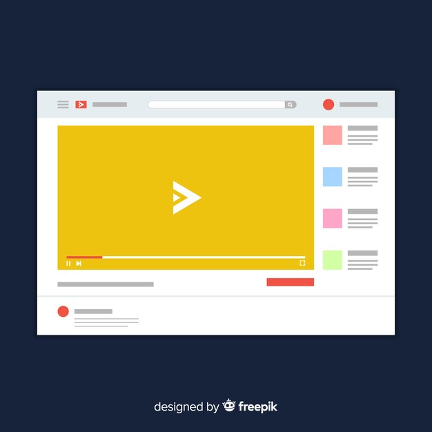 Muestra reproductor multimedia realista