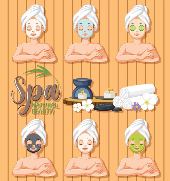 Mujer aplicando mascarilla facial