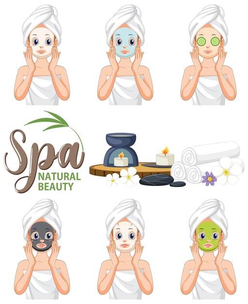 Mujer aplicando mascarilla facial