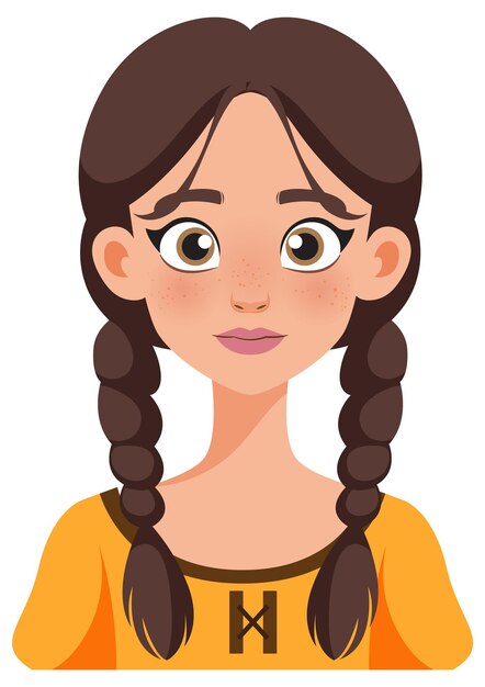 Mujer joven con el cabello trenzado