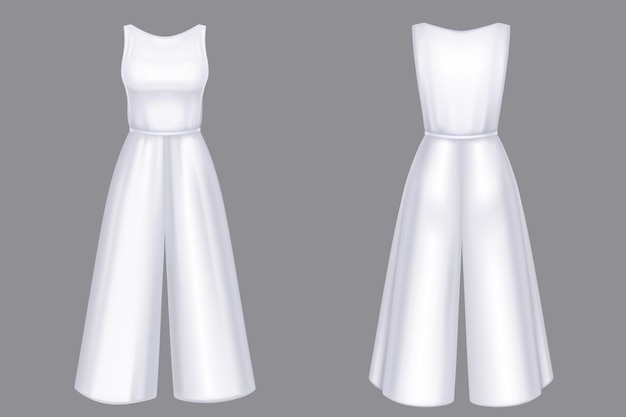 Mujer mono 3d vector mono maqueta en blanco