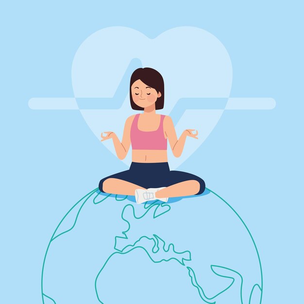Mujer practicando yoga