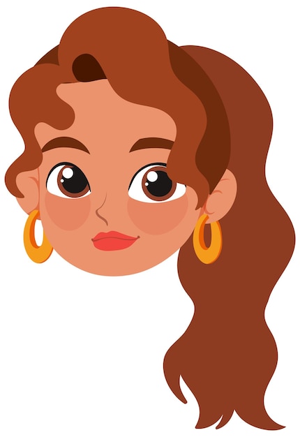 Mujer sonriente con el cabello marrón