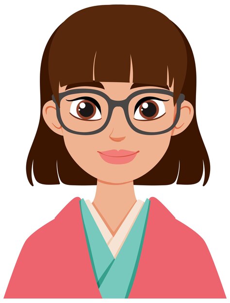 Mujer sonriente con gafas