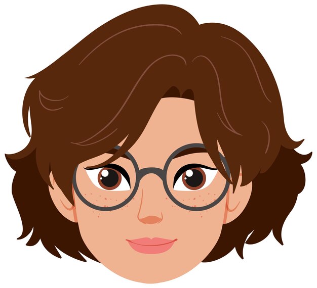Mujer sonriente con gafas