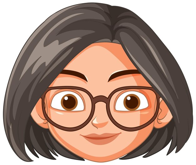 Mujer sonriente con gafas