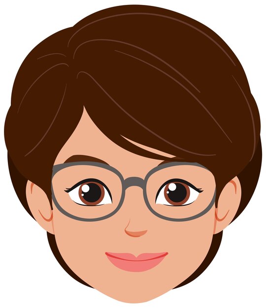 Mujer sonriente con gafas