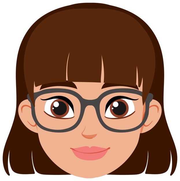 Mujer sonriente con gafas