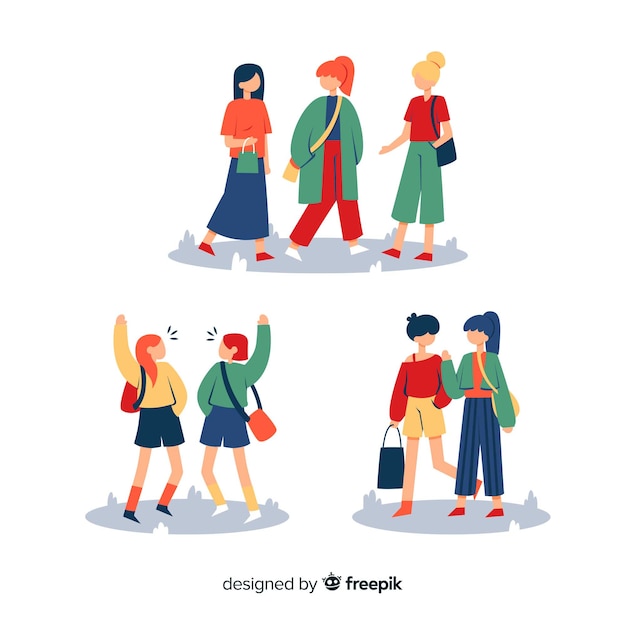 Mujeres jóvenes pasando tiempo juntas.