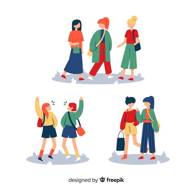 Mujeres jóvenes pasando tiempo juntas.