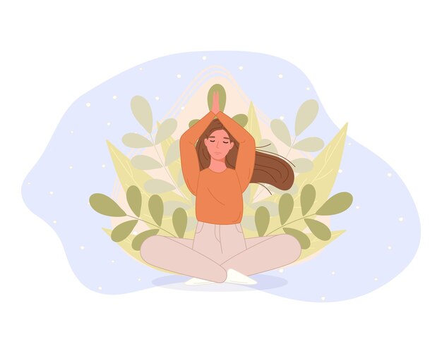 Mujeres meditando en posición de loto