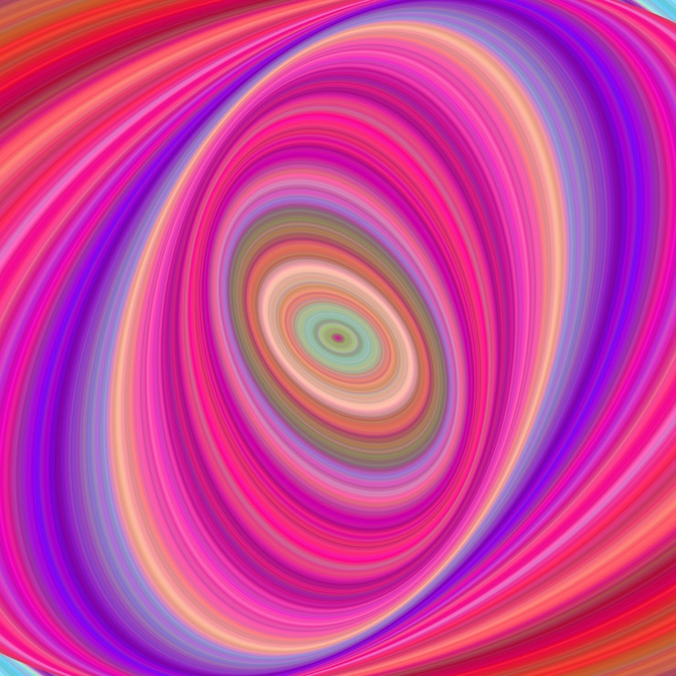 Vector gratuito multicolores elíptica arte digital de fondo