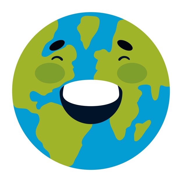 el mundo sonríe feliz