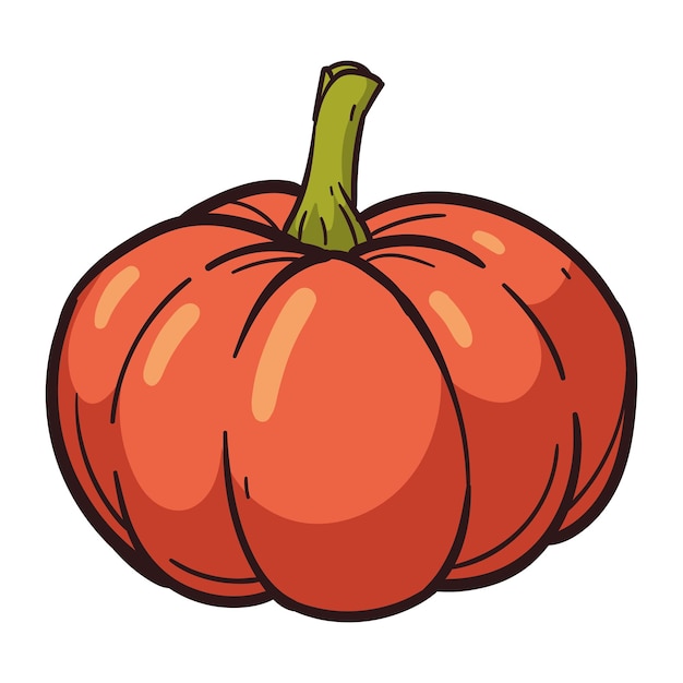 Vector gratuito la naturaleza de otoño calabaza ilustración aislada