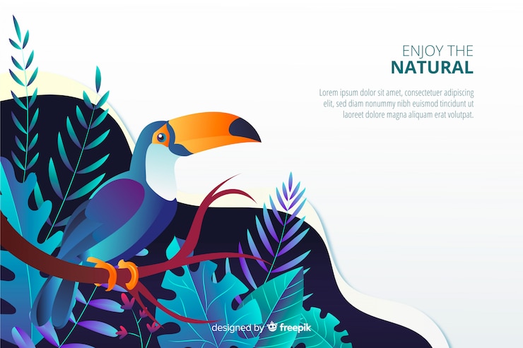 Vector gratuito nature landing page