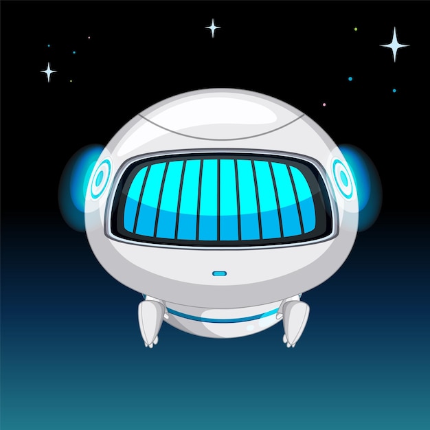 Nave espacial futurista deslizándose a través de estrellas