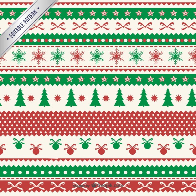 Navidad patrón clásico de la vendimia