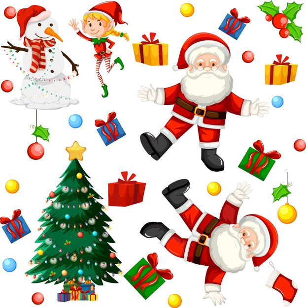 navidad, santa claus, seamless, patrón