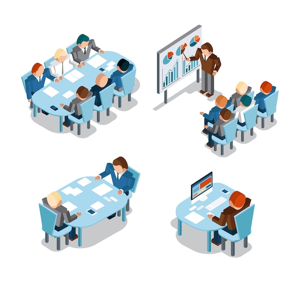 Negociaciones comerciales y lluvia de ideas, análisis y trabajo creativo de oficina. Idea y gente, lugar y ocupado, empresarios de administración trabajando.