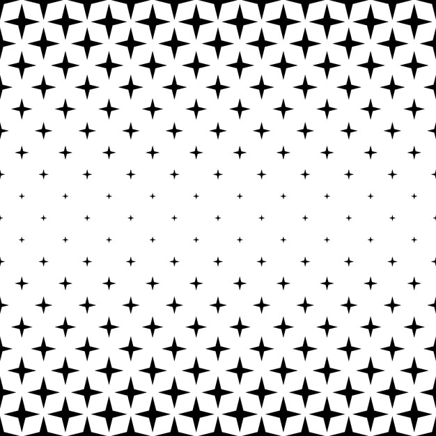 Negro y blanco estrella patrón - abstracto vector fondo gráfico de formas geométricas