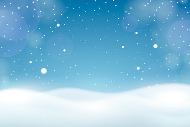 Nevadas con papel tapiz bokeh